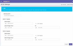 iSCSI Settings