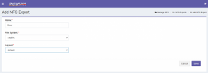 Add NFS Export