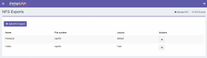 NFS Exports List