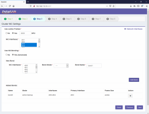 Cluster NIC Settings